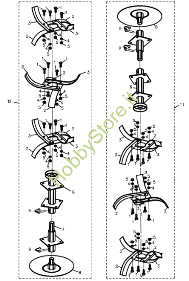 Fresa per motozappa MH 175 RK (K800 HT)