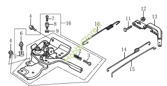 Leve di controllo per MH 175 RK (K800 HT)