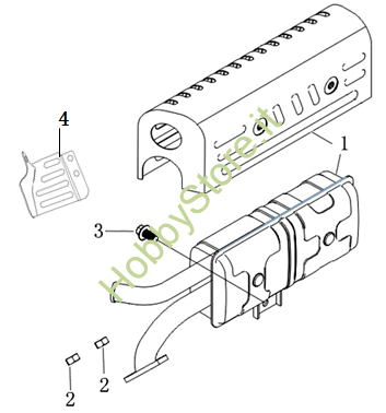Marmitta per MH 175 RK (K800 HT)