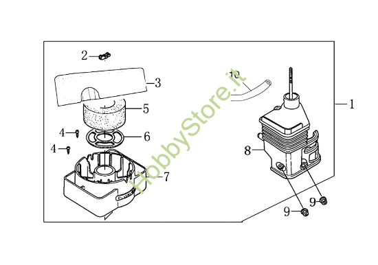Filtro aria per MH 175 RK (K800 HT)