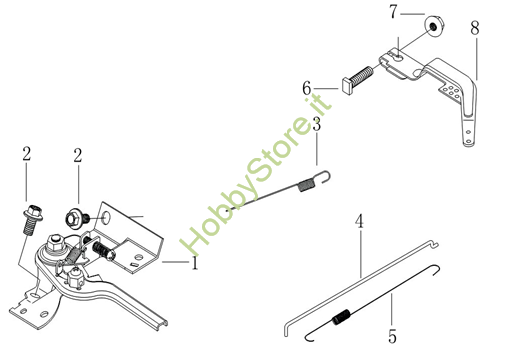 Leve di controllo per MH 198 RK (K800 HC)