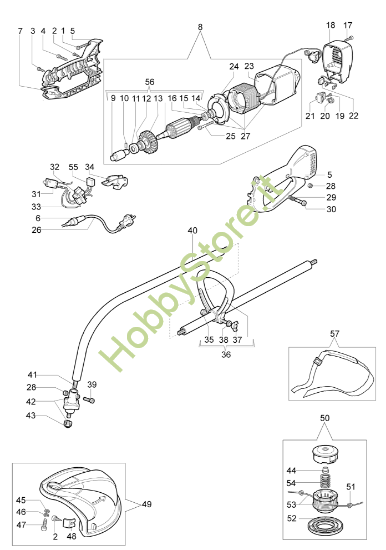Esploso completo per TR 101 E