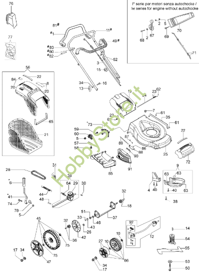 Esploso completo G 53 Thx Honda All Road Plus 4 Trazione