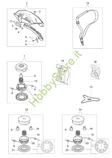 Accessori per Sparta 250 S	