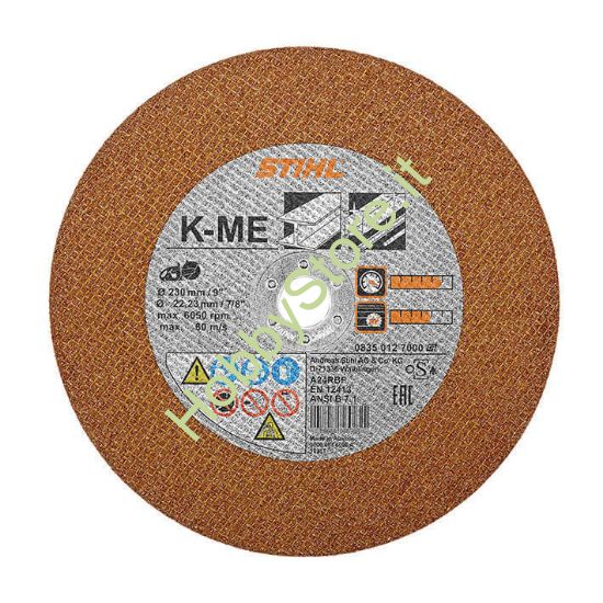Disco Stihl resionoide in acciaio KM-E