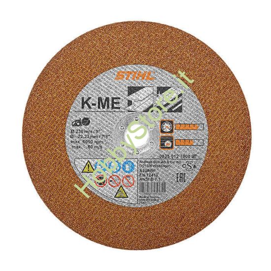 Disco Stihl resionoide in acciaio KM-E