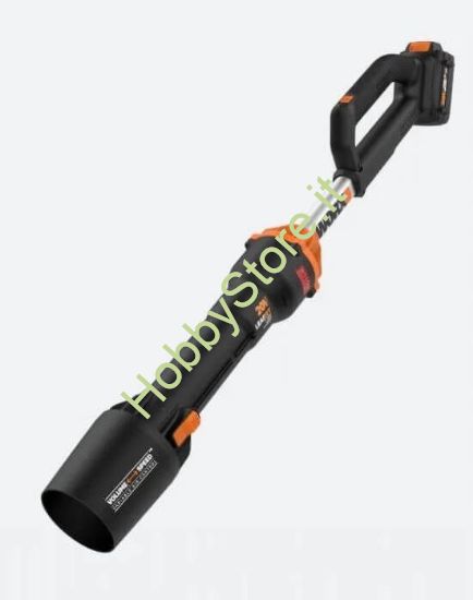 Soffiatore LeafJet Worx a BATTERIA 20V da 4,0 Ah al litio con caricabatterie rapido