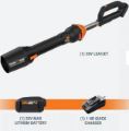 Soffiatore LeafJet Worx a BATTERIA 20V da 4,0 Ah al litio con caricabatterie rapido