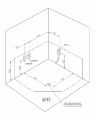 Vasca idromassaggio angolare A043	