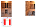Sauna irradiante PR-C3G per due persone