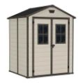 Casetta da giardino Manor Beige 6 x 5 Keter con finestre