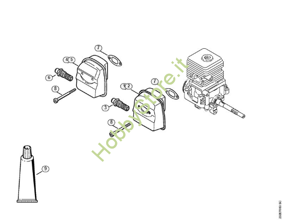Silenziatore decespugliatore FS 38