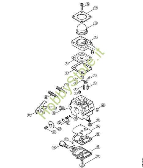 JRL Carburatore Generico Per 24 25 26cc Decespugliatore Otosega