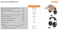 Cuffie Advance ProCOM Stihl per caschetto