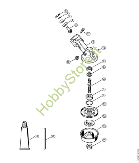 Albero Motore Completo Con Riduttore Per Decespugliatore STIHL – Adatto A FS40C, FS45, FS38 E Molti Altri – Usato