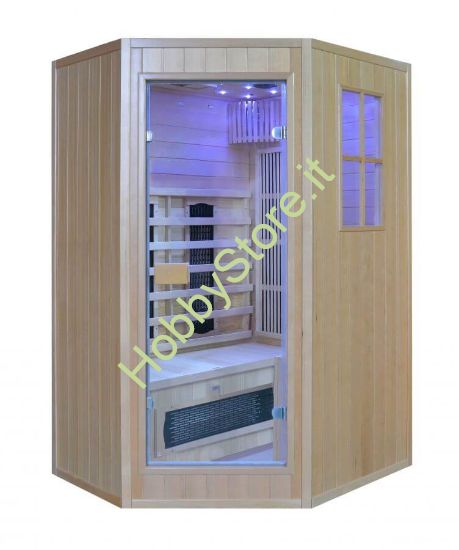 Sauna combinata PR-2G per due persone