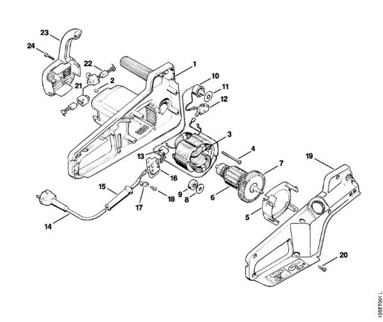 Elettromotore E 14 Elettroseghe (MSE) E 14 della marca STIHL