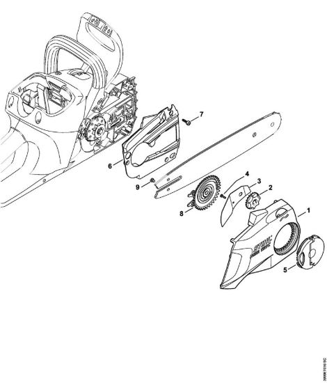 Coperchio rocchetto catena Motoseghe a batteria (MSA) MSA 160 C-B della marca STIHL