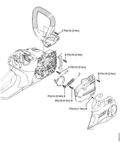 Coppie di serraggio Motoseghe a batteria (MSA) MSA 200 C-B della marca STIHL