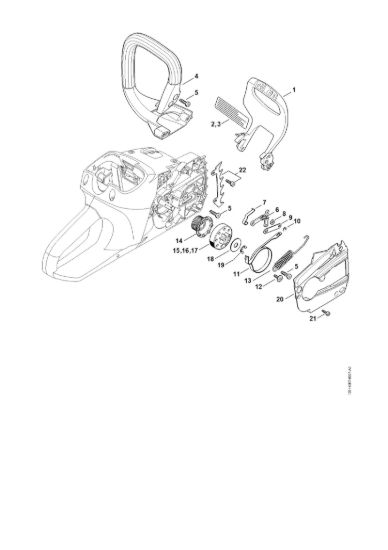 Picture of Protezione mano, freno catena MSA 200 C-B