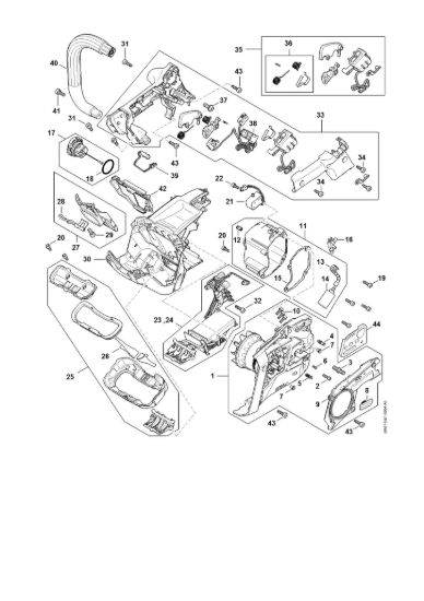 Picture of Elettromotore, modulo elettronico, Corpo impugnatura MSA 220.0 TC-O