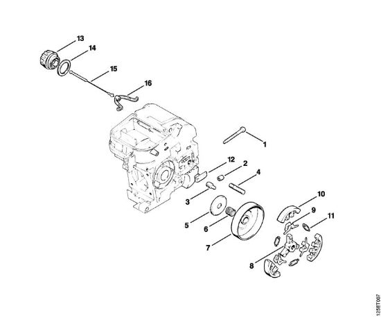 Frizione Motoseghe a benzina (MS) 009 EQ della marca STIHL
