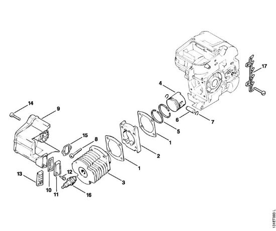 Cilindro Motoseghe a benzina (MS) 012 AVTEQ della marca STIHL