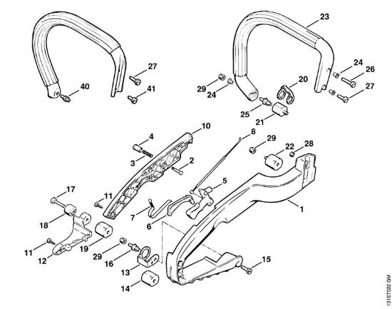 Impugnatura Motoseghe a benzina (MS) 012 AVTEQ della marca STIHL