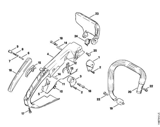 Impugnatura Motoseghe a benzina (MS) 015 LQ della marca STIHL