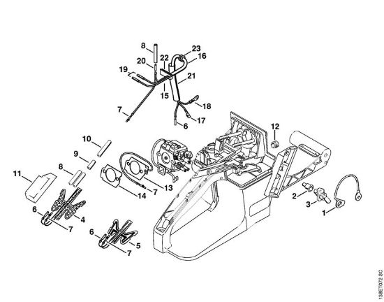 Riscaldamento Motoseghe a benzina (MS) 036 W della marca STIHL