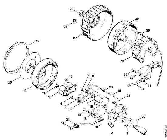 Impianto di accesione Motoseghe a benzina (MS) 041 AVFBQ della marca STIHL