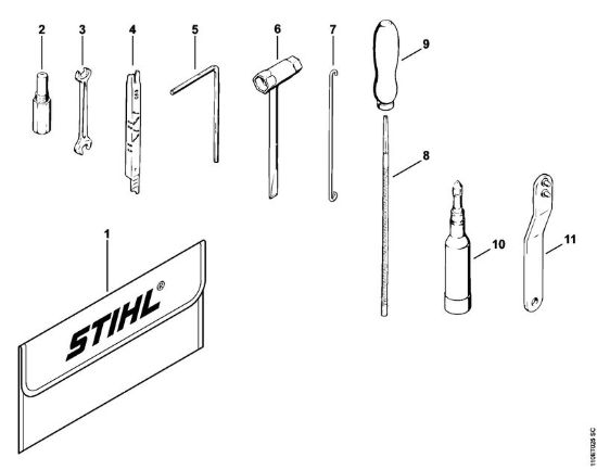Attrezzi, accessorio a richiesta Motoseghe a benzina (MS) 041 AVQ della marca STIHL