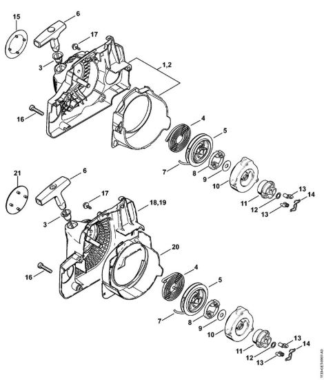 Dispositivo di avviamento ErgoStart Motoseghe a benzina (MS) MS 180 C-BE della marca STIHL