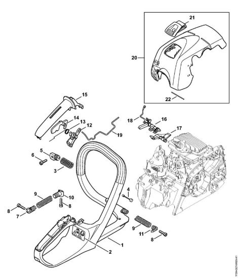 Manico a telaio, cappottatura MS 181 C Motoseghe a benzina (MS) MS 181 C-BE della marca STIHL