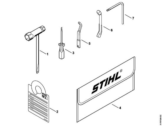Attrezzi, accessorio a richiesta Motoseghe a benzina (MS) MS 192 TC-E della marca STIHL