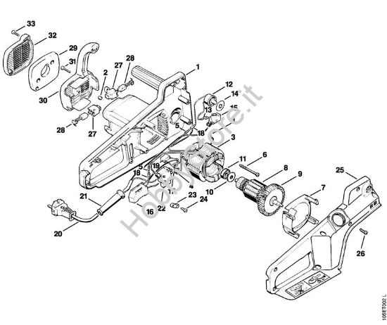 Elettromotore E 14 C Elettroseghe (MSE) E 14 della marca STIHL