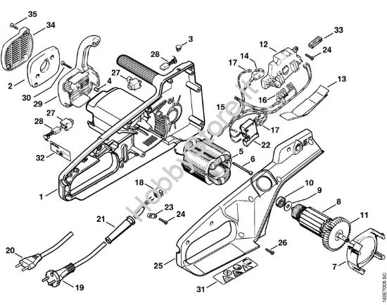Elettromotore MSE 220 C Elettroseghe (MSE) MSE 220 C della marca STIHL
