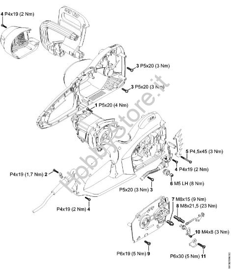 Coppie di serraggio Elettroseghe (MSE) MSE 250 C-Q della marca STIHL