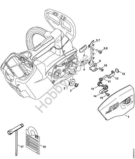 Coperchio rocchetto catena Motoseghe a batteria (MSA) MSA 160 T della marca STIHL