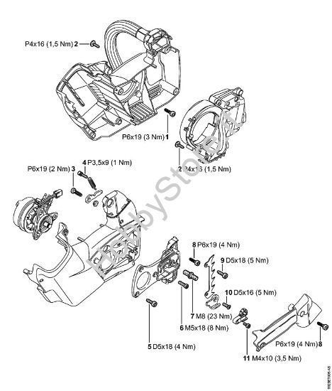 Coppie di serraggio Motoseghe a batteria (MSA) MSA 160 T della marca STIHL