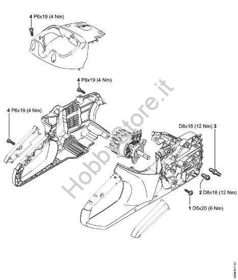 Coppie di serraggio Motoseghe a batteria (MSA) MSA 200 C-B della marca STIHL