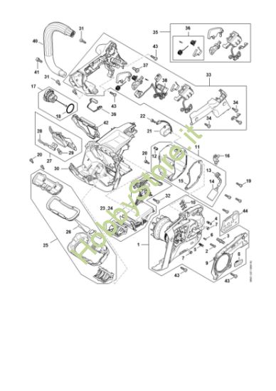 Picture of Elettromotore, modulo elettronico, Corpo impugnatura MSA 220.0 T