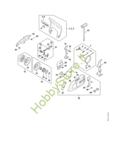 Picture of C - Protezione mano, freno catena, Dispositivo tendicatena MSA 300.0 C-O