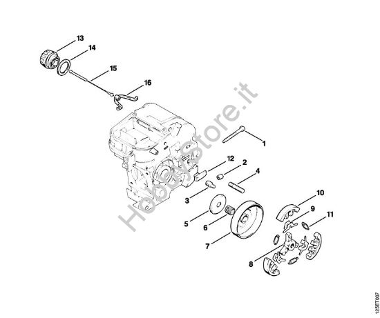 Frizione Motoseghe a benzina (MS) 009 EQ della marca STIHL