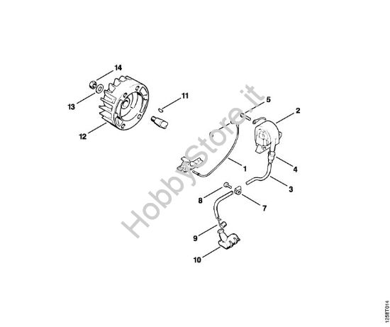 Impianto di accesione Motoseghe a benzina (MS) 009 Q della marca STIHL