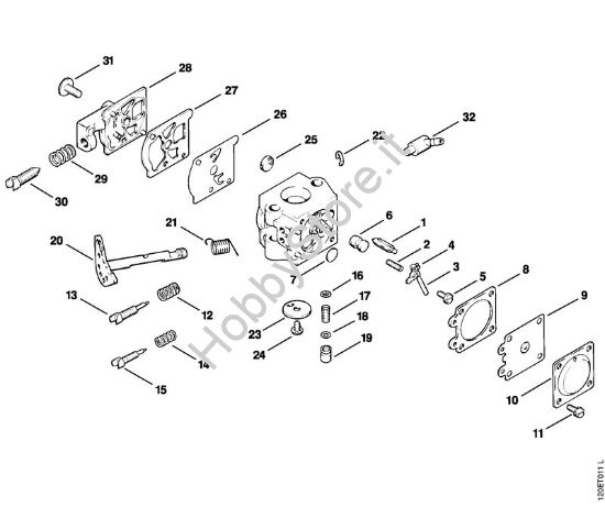 Carburatore WT-29 Motoseghe a benzina (MS) 011 AVE della marca STIHL