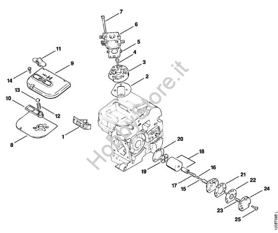 Filtro aria, pompa olio Motoseghe a benzina (MS) 011 AVE della marca STIHL