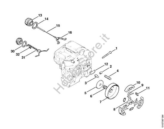 Frizione Motoseghe a benzina (MS) 012 AVEQ della marca STIHL