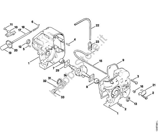 Carter albero a gomito Motoseghe a benzina (MS) 012 AVTEQ della marca STIHL