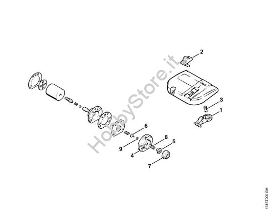 Filtro aria, pompa olio (32.88), (8.88) Motoseghe a benzina (MS) 012 AVTEQ della marca STIHL